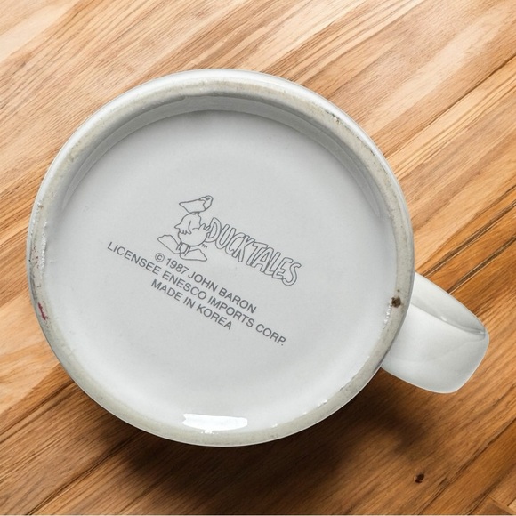 💚 Vintage DuckTales Mug 1984 Enesco | 14 oz Green Donald Duck Laughing Jelly Cu - Picture 2 of 6